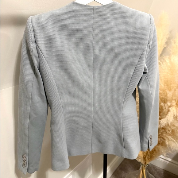 BCBGMAXAZRIA Light Grey Chandler Blazer | Tailored Jacket - Picture 2 of 7